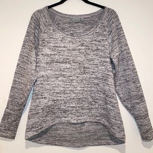 ATHLETA Grey Wash Long Sleev Sweatshirt